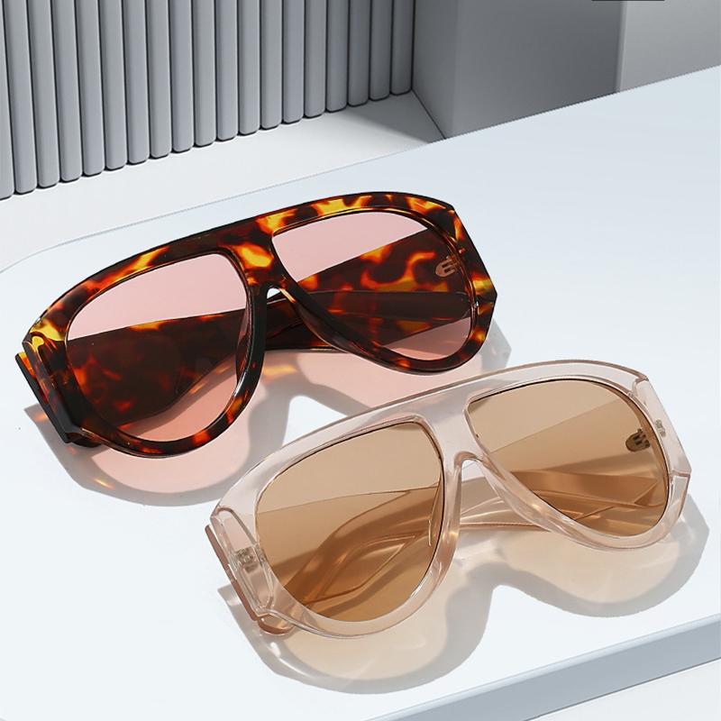 Luxury Brand Designer Oversized Pilot Sunglasses Women Fashion Gradient Shade Eyewear Uv400 Men Popular Outdoor Sun Glasses