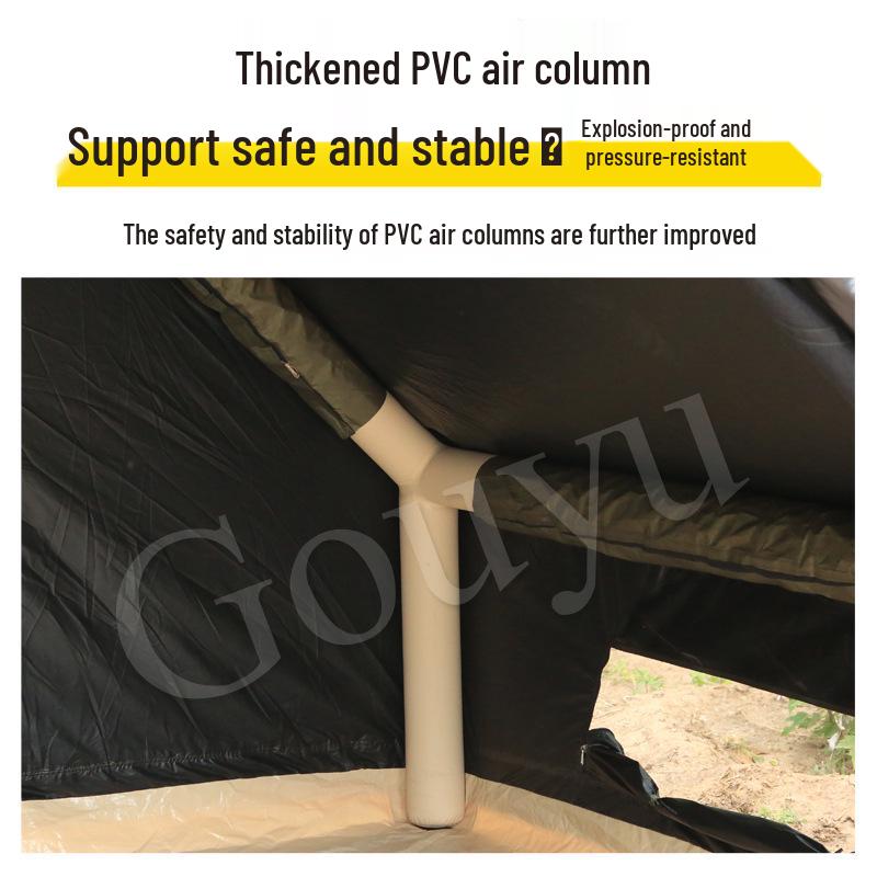 Rainproof Inflatable Camping Tent, 6 sqm, Outdoor Sunshade
