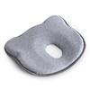 Baby Memory Foam Anti-Flat Head Pillow Newborns 0-12 Months Round Shape Cotton Cover Adjustable Sleep Support