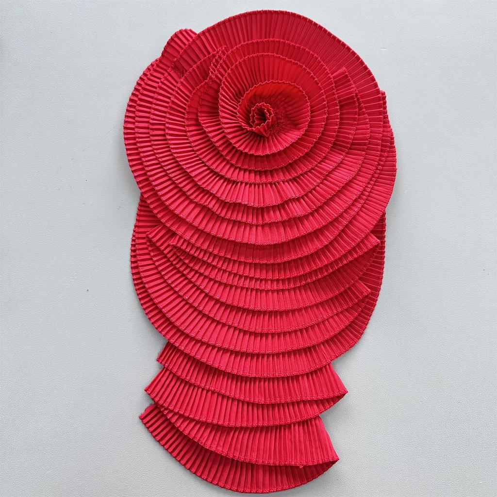 Folded Handmade Three-Dimensional Flower Accessories Clothing Dress Skirt Large Flower Decoration Corsage Cloth Sticker Accessories