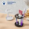 Space-Saving Tabletop Toiletry Organizer Stand, Desktop Toothbrush and Toothpaste Storage Rack, Compact Countertop Holder