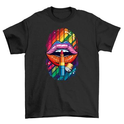 Pride_53 Unisex T-Shirt Mens Womens Tees Top: Colorful and Sassy! Featuring Thug Life Mouth with a Ciga