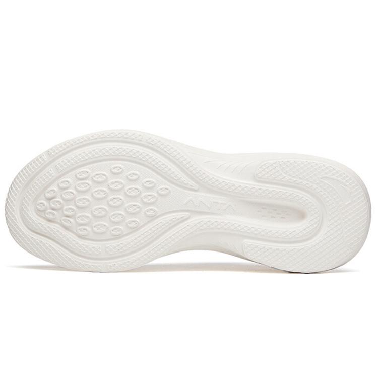 Anta Running Collection Cushioning Slip Resistant Abrasion Resistant Low top Running Shoes Women's Ivory White 122135571-2