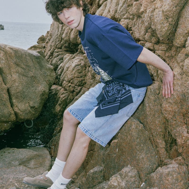 MAGOODGAN Paisley 9202 Navy Cotton Bandana