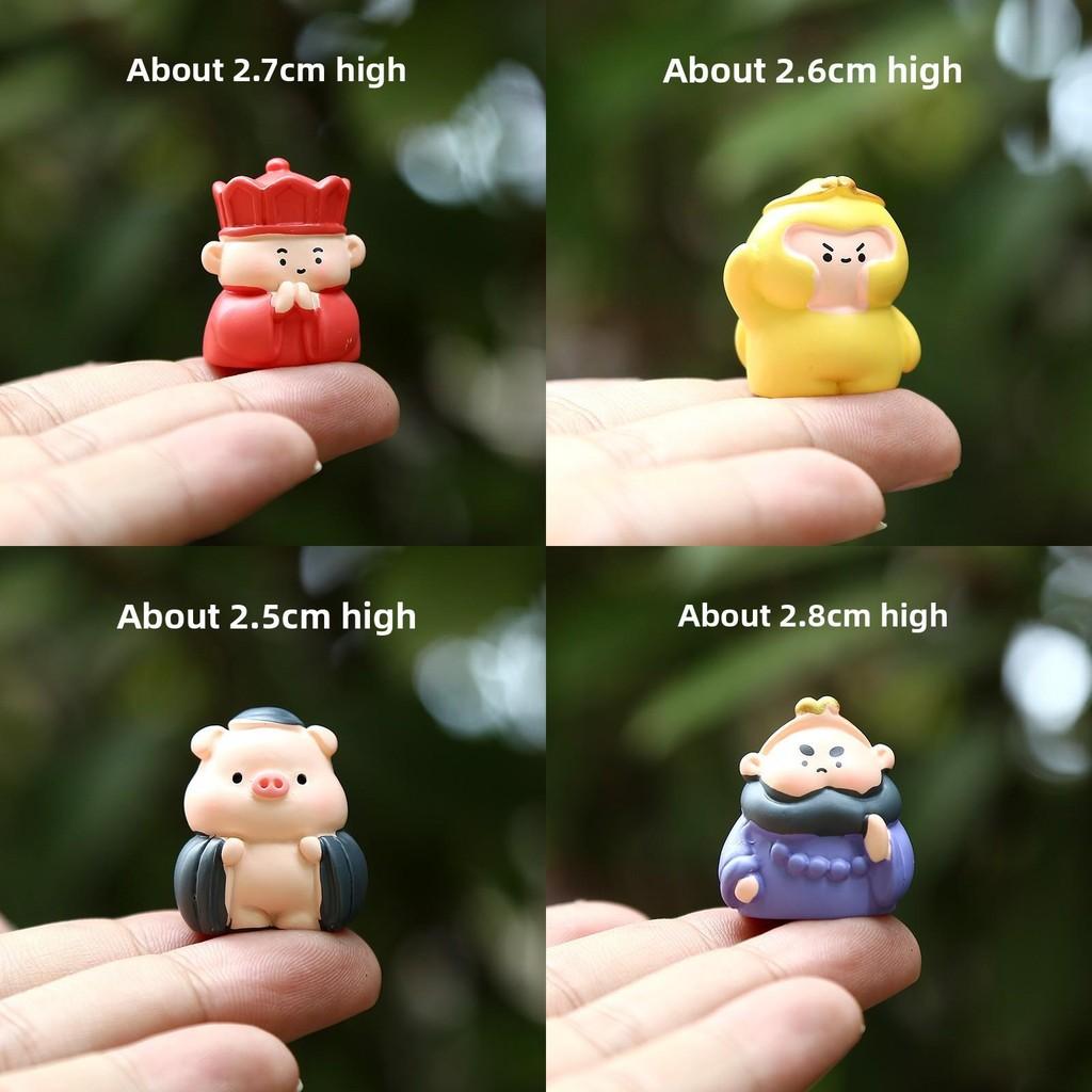 De Reis Naar Het Westen Apenkoning Tang Monk Varkenshoofd Karakter Mini Ornamenten Set Voor Verzamelaars En Fans