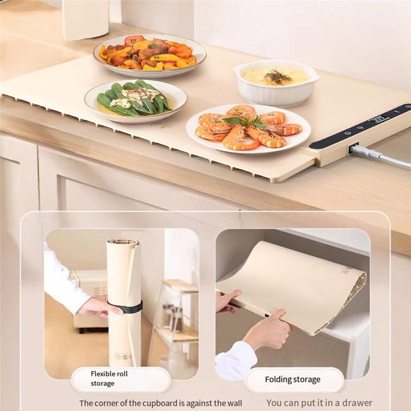 Practical-Home Warming Board Table With Food Storage Insulation Board Hot Food And Rice Constant Temperature Board