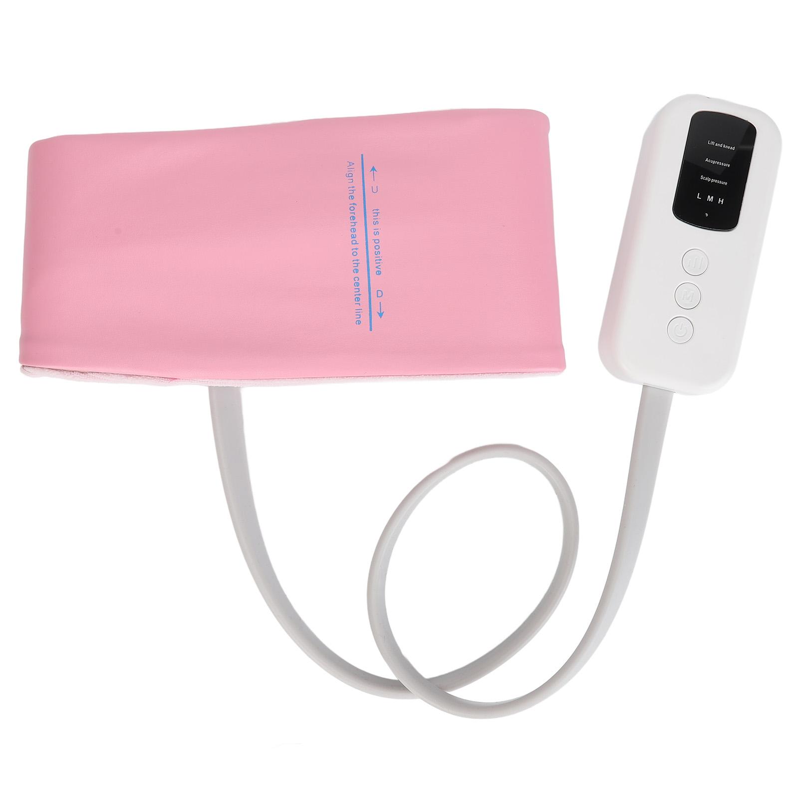 

Массажер для головы с газовым мешком, 3 режима, уменьшение болезненности, снятие усталости, разминание, газовый мешок, головная боль, браслет, розовый