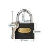 Grey Iron Lock Metal Dormitory Door Lock Durable Anti-Theft Lock  Home