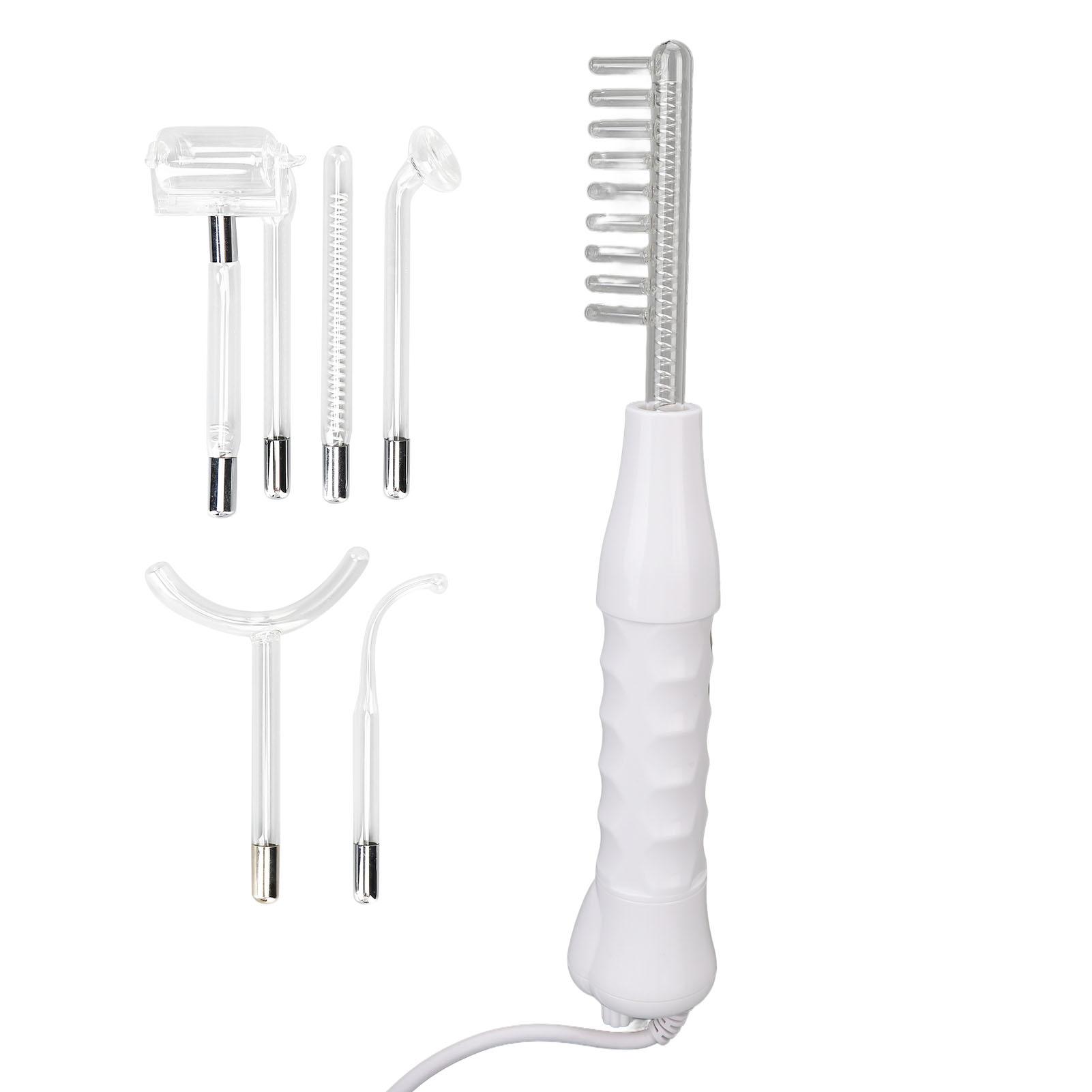 

7 шт. Высокочастотная электротерапевтическая палочка для гладкой кожи, ручная регулирующая жирность, лечение акне, косметическая палочка US Plug