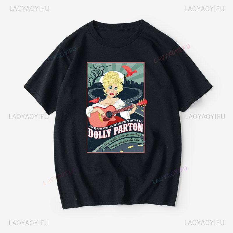 Dolly Parton Cheap Material Polyester Tshirt Women Summer Harajuku Coutry Music Legend Novelty Trend Hot Sale Popular Clothes