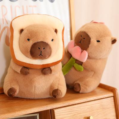 Capybara Plüschtier Schöne gefüllte Puppe weiche Cartoon Tier Kissen Kinder Mädchen Geschenk Plüsch Capybara Spielzeug