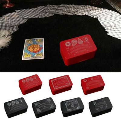 Tarot Cards Storage Box Portable Card Storage Container Iron Tarot Card Storage Box Astrologys Trinkets Box Organizers