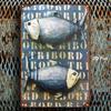Blue Fish 2D Metal Wall Art Poster Bar Decor