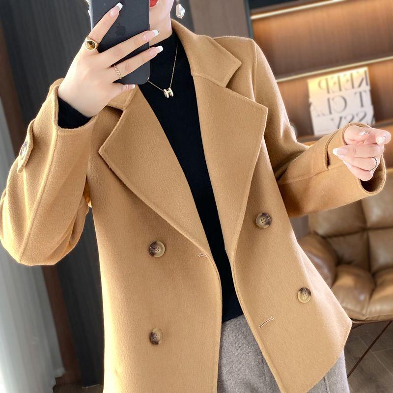 Wool Double-sided Woolen Coat Women New Short Coat Loose Woolen Coat