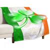 St. Patrick's Day Series digital-printed polyester Bedroom velvet flannel cover blanket Fleece soft sofa cover blankets for beds