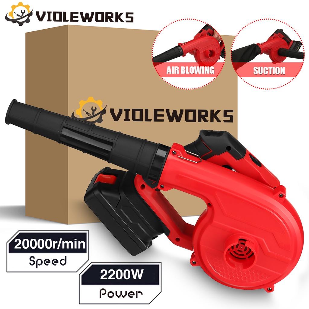 2 V 1 2200W Akumulátorový elektrický fukar foukání sání 180 stupňová rotace sběrač listí prachu čistič pro baterii Makita 18V