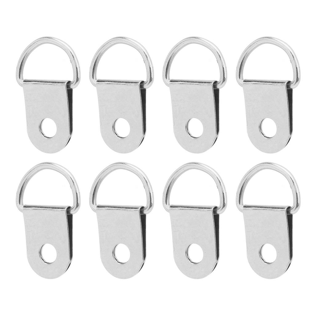 50 Set Schuh Stiefel Schnürhaken mit 8mm Eisen Nieten Schlaufe D-Ring Schnalle Metall Reparatur Zubehör