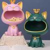 Fortune Crown Big Mouth Cat Eingangsschlüssel-Ablagefach, dekoratives Ornament, leichte Luxus-Skulptur als Einweihungsgeschenk