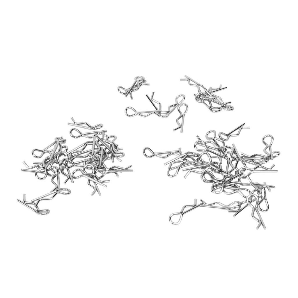 60PCS RC Car Body Clip 17mm 1.0mm Dia Easy Removal Installation for 1Celsius16 1Celsius18 RC Car Truck