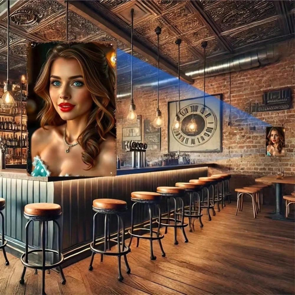 Retro Metal Paintings, Furniture, Living Room Decoration 20x30cm