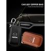 1 Stück Leder-Emblem Auto Schlüsselhülle Schlüsselanhänger Reißverschluss Schlüsselhülle Tasche Für Mazda CX5 2 CX3 CX9 MX5 RX8 Axela Demio MS CX5 2 Axela Demio Atenza MS GJI GH BK MP