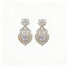 Elegant S925 Silver Earrings with 4A Cubic Zirconia: Luxury Flower Drops for Women