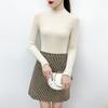 Latest Fall and Winter Half Turtleneck Sweater for Women, Sweet Long-sleeved Sweater for Inner Wear and Outer Wear