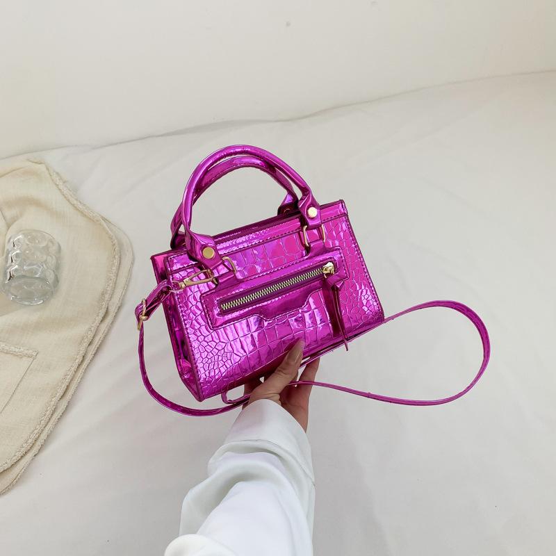 Bag Women's 2025 Summer New Fashion Handbag Trendy Simple Small Satchel Personalized Ins Shoulder Zipper Small Bag