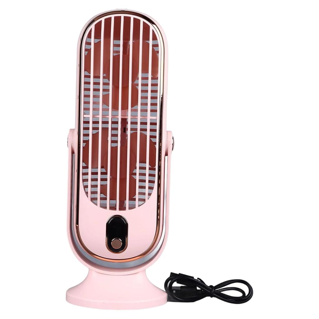 Table Small Cooling Fan for Home Office Desktop Tower Fan Portable 5 Speed Adjustable Brushless Desk Fan USB Powered