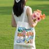 City Illustration Canvas Tote Bag