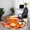Christmas Charmander Pokémon Office Round Area Rug, Under Office Chairs Bedroom Living Room Home Decor  a1022205