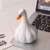 1PC Hot Selling Ugly and Cute Garlic Duck Resin Craft Key Storage Cute Healing Series Office Decompression Ceramic Duck Ornament