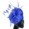 Deep Leather Powder Boutique Banquet Mesh Top Hat Hemp Headgear Bridal Wedding Dress Mesh Feather