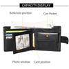 Rfid Leather Mens Wallet with Coin Pocket Designer Dollar Mens Leather Wallet with Rfid