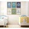 6Pcs Christian Themed Wall Art Boys Room Pictures Wall Decor Kids Bible Verse Posters Prints Artwork for Living Room Bedroom Nursery Home Decoration