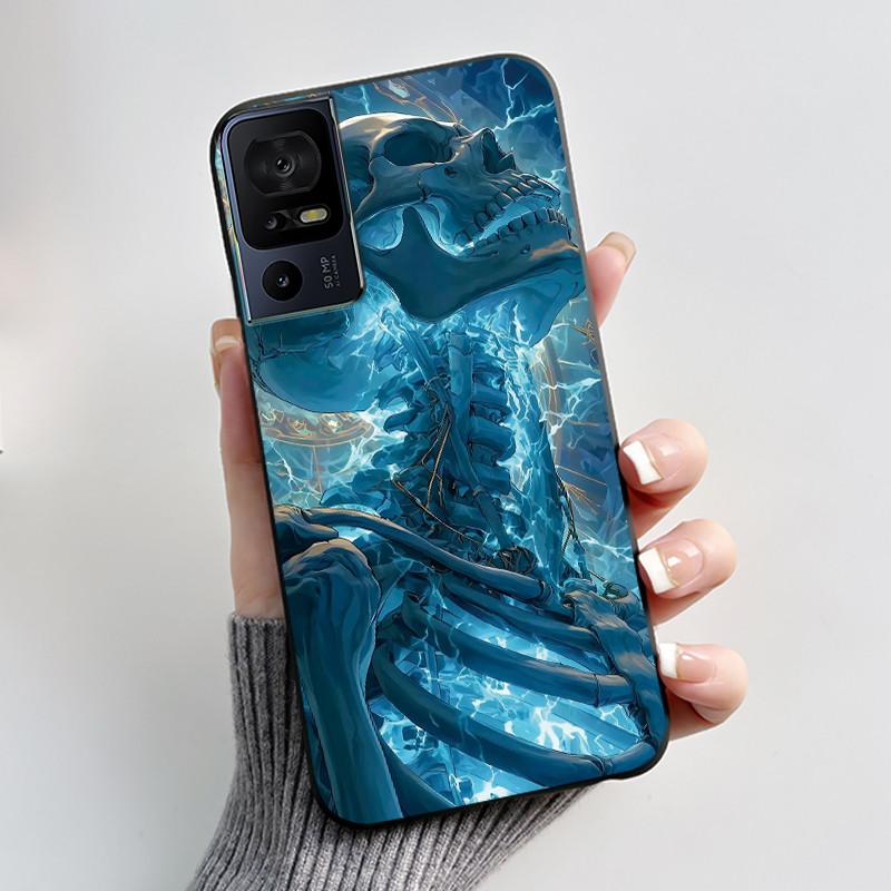 Phone Case For TCL 40 SE 40SE 40 XL 40R 40XL 40T Case Luxury Cute Cool Cartoon Black Soft Silicone Cover Protective Shell Coque