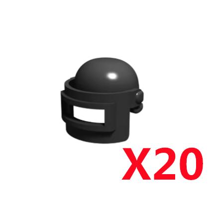 Military Building Block Figure Cap Tactical Helmet Alpha Motorcycle Lenses Gas Masks Flame Emitter Night Vision Device Gift Toys