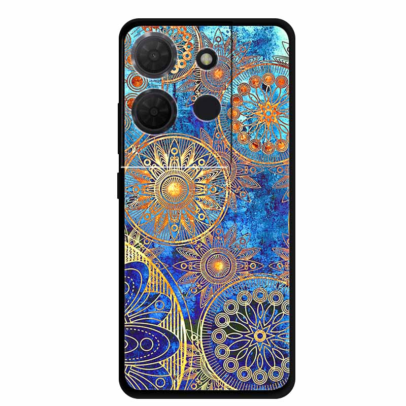 Cover For TCL 503 TPU Silicone Phone Case Flower Blossoms Para Capa Bumper Funda TCL503 Soft Protector Fashion Shockproof Bumper