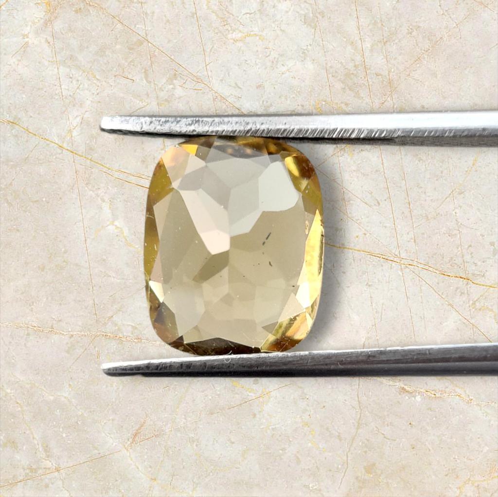 Long Cushion Cut Natural Citrine Gemstone, 2.75 Carat, 10x8x5 MM For Jewelry Making Stone.