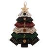 Handgemachtes DIY gestepptes Weihnachtsbaum-Set Vintage-Druck Baumschmuck zum Handnähen DIY-Nähset Florales Ozean-Musik Weicher Stoff