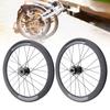 Folding Cycle Wheelset 20 Inch Front 2 Rear 4 Bearings Aluminium Alloy Cycle Wheels Assembly for Replacment