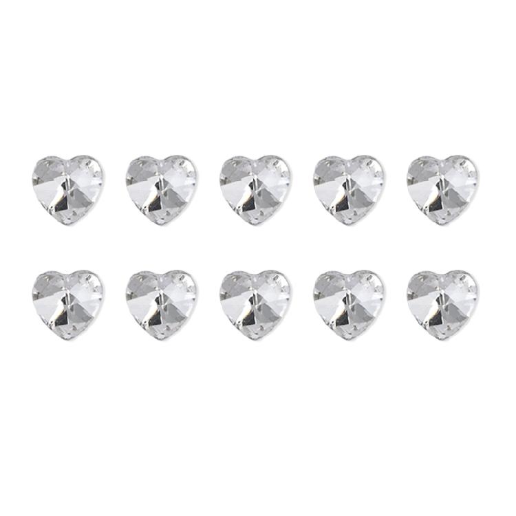 10x Irregular Shape Nail Charms Nail Rhinestones Clear Nail Crystal Gems Charms