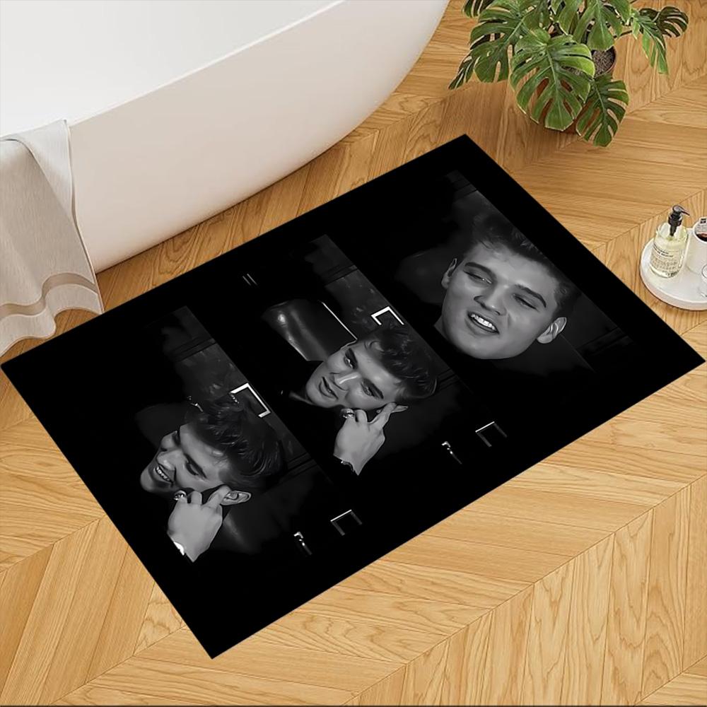 Elvis Presley pattern Non-Slip Home Carpet Design for Office Decor Living Room Bedroom Gift