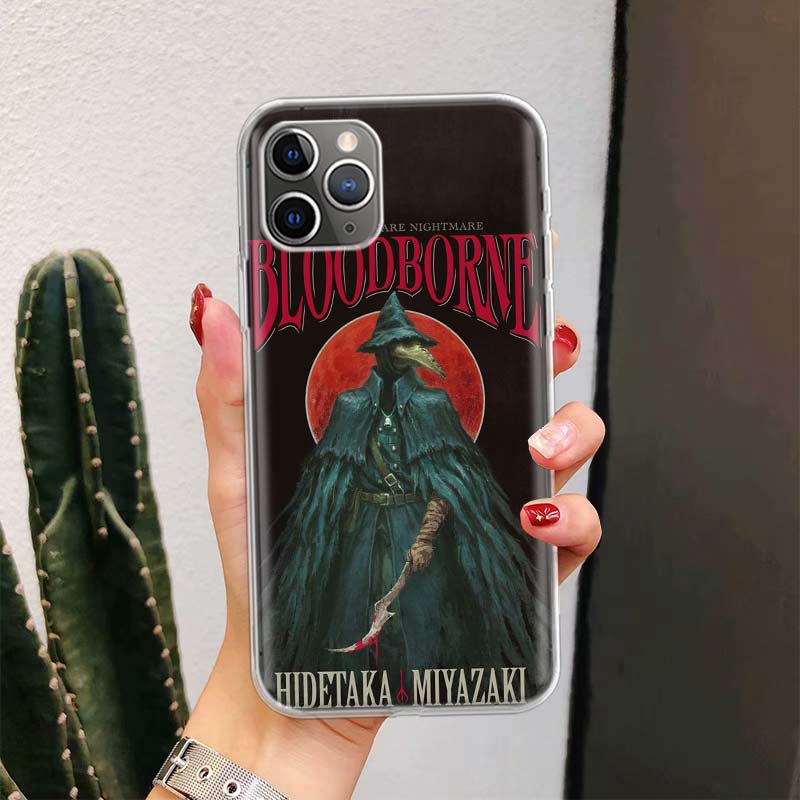 Bloodborne Spiel Für iPhone 17 Air 16 15 14 Plus 13 Mini 12 11 Pro Max Handyhülle 16E 7 Druck 8 SE Fundas Hülle Weiche Hülle 16 15