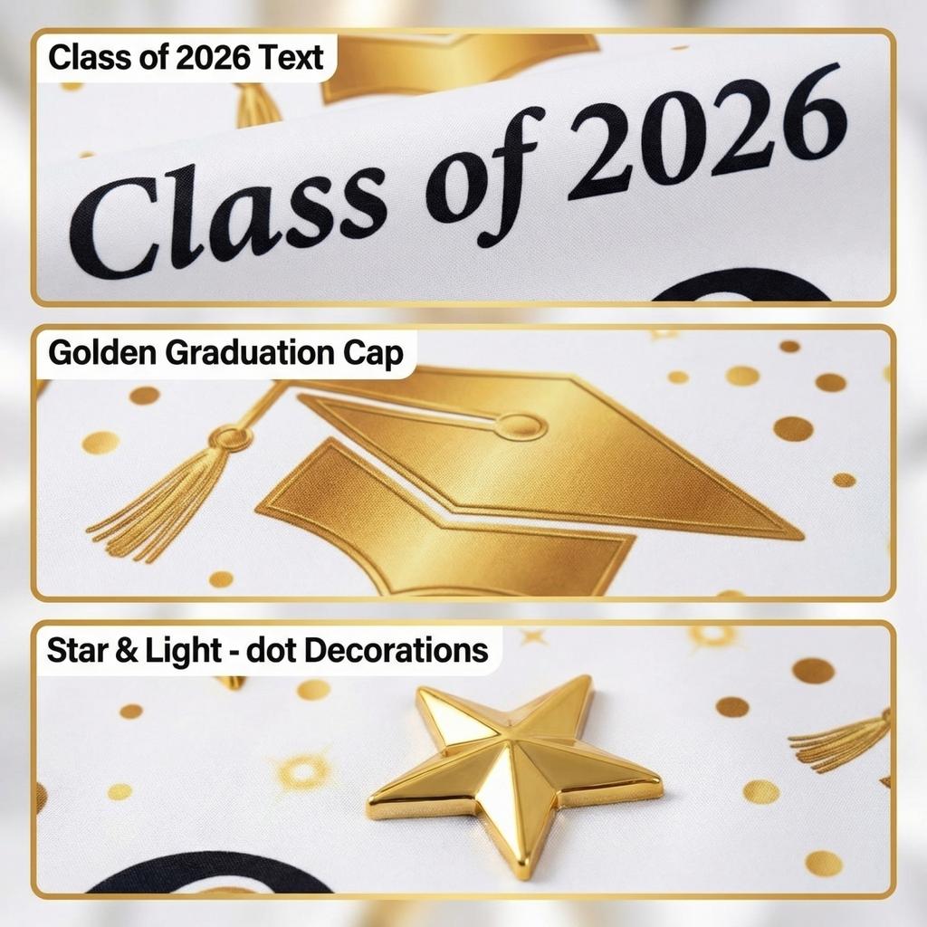 Graduation Class Decoration Door Flag Hanging Flag Graduation Party Decoration Supplies