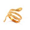Stainless Steel Rings Personalized Design Punk Serpentine Lovers Ring Fashion Trending Adjustable Ring For Women Zircon  Gifts