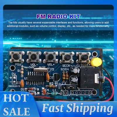 DIY Electronic Kits PCB Wireless Stereo FM Radio Receiver Module DIY Radio Receiver Kit