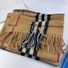 Plaid Cashmere Scarf Warm Neck Warmer Japanese Korean Style Fashion Fringed Autumn Winter Scarf Shawl