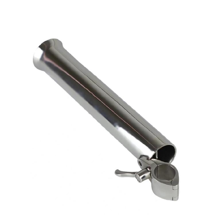 Clamp On Fishing Rod Holder Clamp Stainless Steel Fishing Rod Holder Kayak Boats Fishing Poles Support Clip Easy To Use