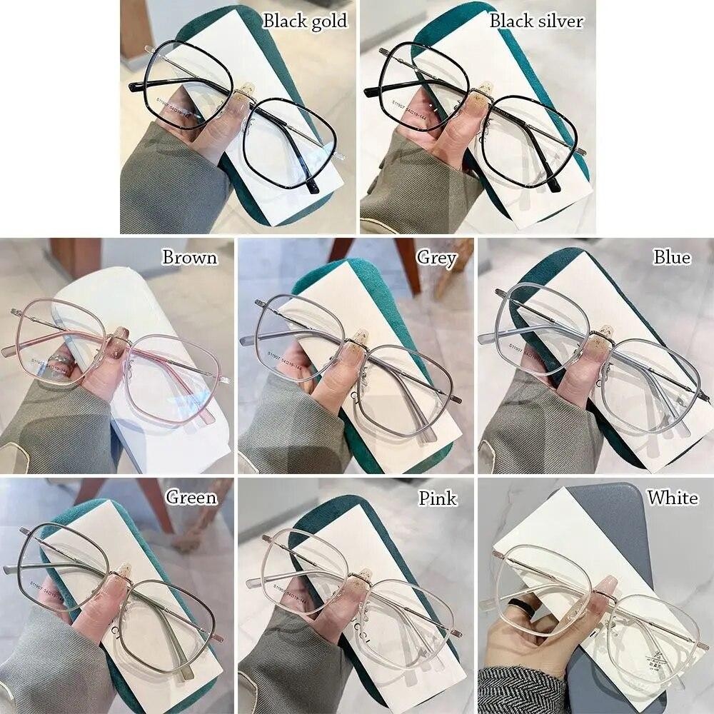 Ultra Light Big Square Frame Anti-Blue Light Glasses Women Men Optical Frame Eye Protection Eyeglasses Office Computer Goggles